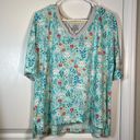 Cuddl Duds  Pajama Cat Cats V-Neck Shirt Top Size Large EUC #OC-057 Photo 1