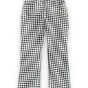 Free People Gingham Florence Crop Flare Pants Size Small Black White Checkered Photo 0