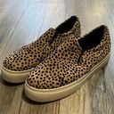 Qupid  cheetah print casual slip on platform sneakers women's size 9 Photo 0