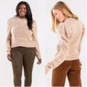 Harper  Puff Sleeve Marled Knit Chunky High Neck Sweater Photo 2