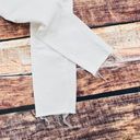 J.Crew  Jeans Women's Size 26 White Frayed Hem 10" High Rise Toothpick Skinny Photo 4