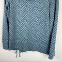 prAna  LeLand Pullover Hoodie Zig Zag Aztec Print Sz Medium Cotton Photo 13