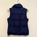 American Eagle  Puffer Vest Womens Size S Navy Blue Full Zip Basic Minimalist Photo 11