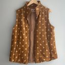 easel Brown Polka Dot Corduroy Vest Photo 0