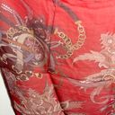 Elizabetta 100% Silk Scarf From Italy 59”x18”. 108 Red Photo 3