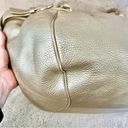 Salvatore Ferragamo  Gancini Gold Metallic Shoulder Bag Photo 10