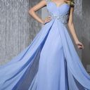 Tony Bowls  TB117318 periwinkle blue beaded princess dress NEW 2 Photo 1