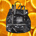 Nine West  Black Tote Bag Purse Faux Patent‎ Leather Photo 0