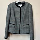 Hugo Boss  Women Colorful Tweed Scoop Neck Snap Button Academia Blazer Jacket 10 Photo 0