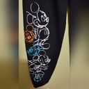 Disney  Sweatpants Womens L Black Mickey Mouse Joggers Lounge Pants Photo 2