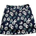 Night Moves Golftini  navy blue/ green and white floral golf skort sz L Photo 0