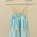 Victoria's Secret  Sexy 2013 Sky Blue & Lace Sheer Chemise Slip Lingerie Sz Sm Photo 4