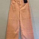 Banana Republic  *High Rise *Wide Leg *Crop Jeans in Peach Punch - NWT! Photo 0