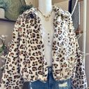 Victoria's Secret Victoria’s Secret ‘Know One Cares’ Faux Fur Leopard Print Zip Up Crop Jacket Photo 0