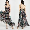 Rococo SAND Moonlight Floral Metallic Maxi Tiered Dress - Small Photo 1