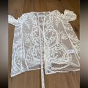 Nina Leonard Large/XL Lace Kimono Cardigan, Bridal Kimono, Bridal Shower Kimono Photo 6