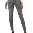 Dear John  Olivia Skinny Jeans Women's 25 Black Acid Wash Super High Rise Raw Hem Photo 0