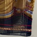 Liz Claiborne Vtg  silk Scarf rectangular neck hair 10“ x 52” Gold cord Striped Photo 2