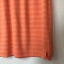 Talbots T By  Orange Striped Textured Terry Cloth Knee Length Shirt Dress Size S Photo 7