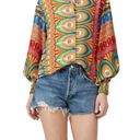 Alexis  Kaito Printed Button-Front Long-Sleeve Top XL Photo 1