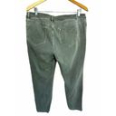 J.Jill  Denim Authentic Fit Slim Ankle Jeans Stretch Cotton Blend Green Size 14 Photo 3