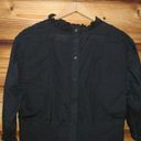 Something Navy  Black Pleated Blouse Top Photo 6