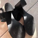 Black Velcro Heels Size 8.5 Photo 2