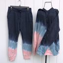 PINK - Victoria's Secret Pink Victoria’s Secret set tie dye print small/large blue and pink jogger set​​ Photo 0