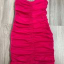 ZARA  Ruched Corset Dress in Fuchsia Photo 2