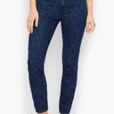 Talbots Blue Leopard Slim Ankle Jeans Photo 0