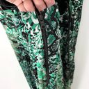 Alice + Olivia 🆕  Emerald Green Shanel Animal Print Maxi Dress Sz 4 Photo 3