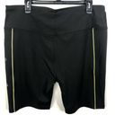 Bebe NEW  Sport Contour Bike Shorts in Black & Aruba Blue Women's Plus Size 3X Photo 3