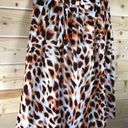 Anne Klein AK  Animal Print Silk Blend Skirt Photo 3