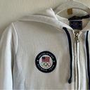 Polo  Ralph Lauren Hoodie 2016 Olympic Brazil Full Zip White Sweatshirt Sz L GUC Photo 2