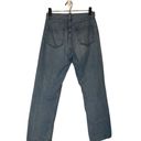 Uniqlo  Blue Distressed Ripped Classic Straight Leg Denim Jeans Women Sz 24 Photo 1