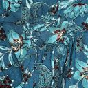 BOG Band of the Free Celene Deep Teal Floral Midi Skirt Medium‎ Front Slit Lined Blue Photo 8