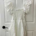 TCEC | NWOT | Ruffle Sleeve Mini Dress | S | White | CD02530 Photo 0