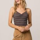 Full Tilt  Brand Striped Halter Tank Top Photo 0