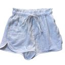 Lounge Victoria Dunn  White Gauzy Cotton Shorts S Photo 0