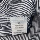 Eden & Olivia ANTHROPOLOGIE  Women’s Striped Button Down Shirt Lace Up Back XL Photo 3