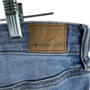 American Eagle  Hi Rise Jegging Sz 14 Long Blue Next Level Stretch Distressed Photo 4