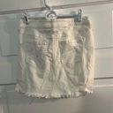 Celebrity Pink White distressed denim skirt Photo 1