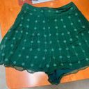 House of Harlow 1960 by Revolve Emerald Green lightweight shorts with polka dots Size XS Photo 2