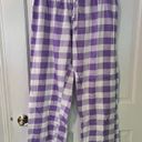 Just Love Women’s Purple Plaid Pajama Lounge Pants Sleepwear Photo 2