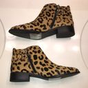 Steven By Steve Madden  Women’s Cavi Calf Hair Leopard Print Heeled Ankle Booties Photo 2