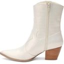 Coconuts by Matisse  Padded Insole Pointed Toe Cowboy Western Boots Pearl Croc 9 Photo 3