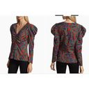 Veronica Beard  Simmons Top Silk Blend Floral Multicolor Size 6 Photo 1