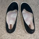 Olukai  Kaula Pa'a 'Ili Leather Slip On Espadrille Flat Black 7.5 Photo 2