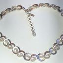 Monet  Vintage Silver Tone Link Necklace Photo 2