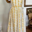 Mabel Mable Yellow Floral Pinafore Midi Dress Photo 5